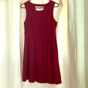 Lauren Conrad size 10 burgundy dress.